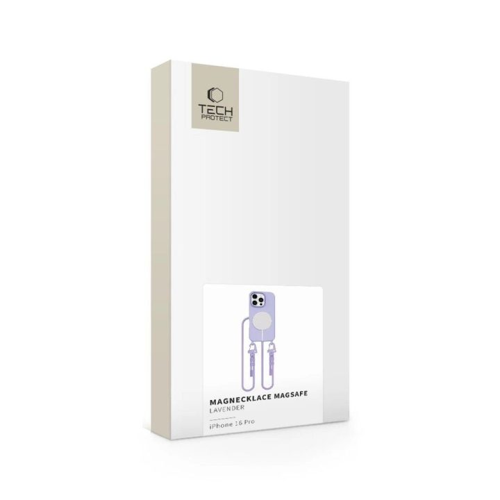 dėklas su virvele skirtas iPhone 16 Pro - violetinė
