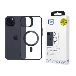iPhone 15 Plus“ – Skaidrus rėmelis, juodas rėmelis