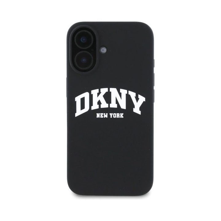 dėklas su baltu atspausdintu logotipu iPhone 16