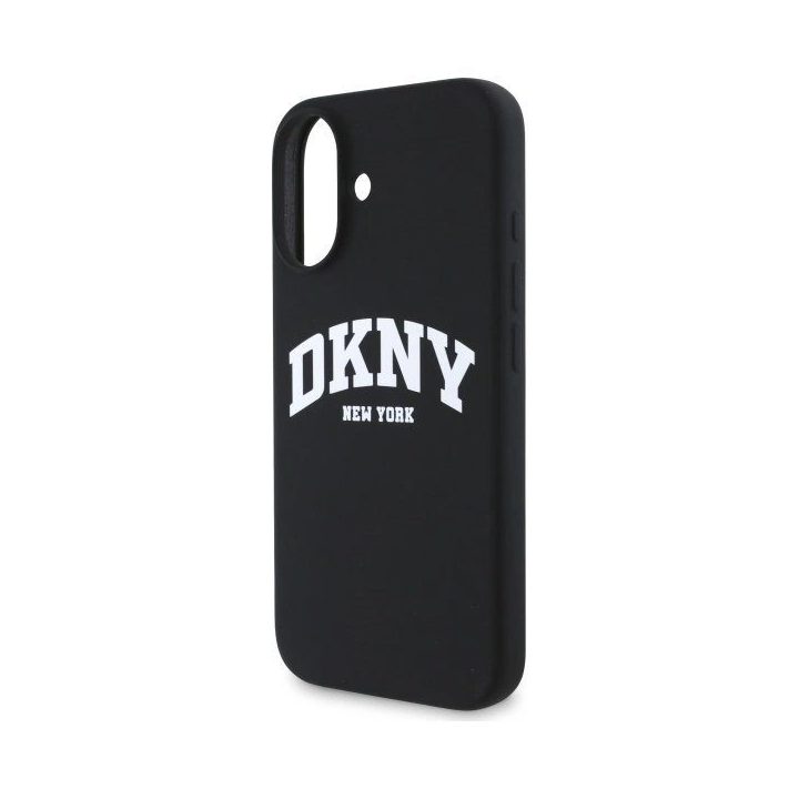 dėklas su baltu atspausdintu logotipu iPhone 16