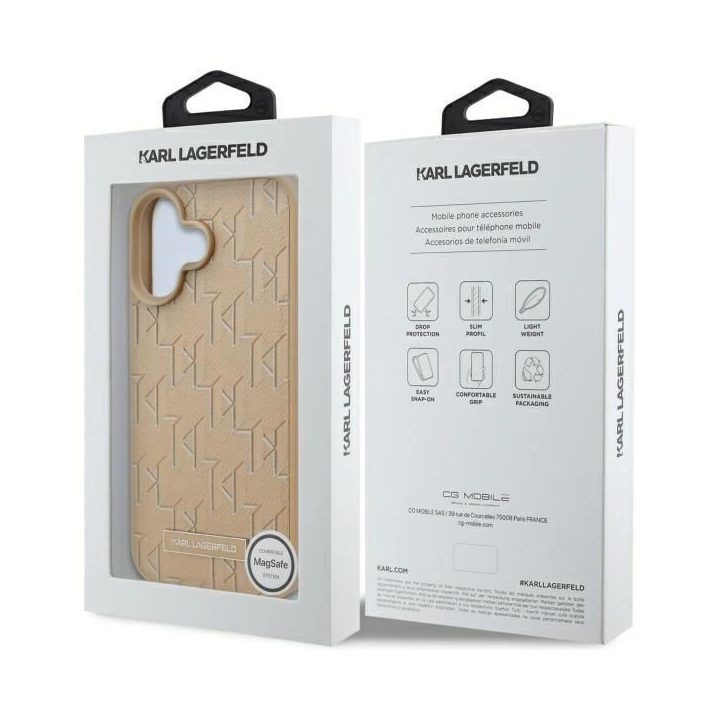 iPhone 16“ dėklas – smėlio spalvos