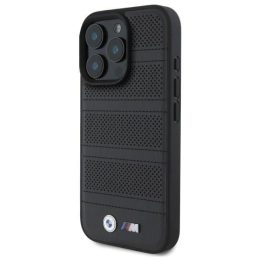 BMW M Perforated And Stitched Line MagSafe“ dėklas skirtas iPhone 16 Pro Max“ – juodas
