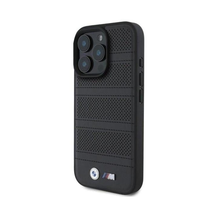 BMW M Perforated And Stitched Line MagSafe“ dėklas skirtas iPhone 16 Pro Max“ – juodas