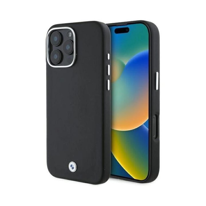 BMW metalinisdėklas iPhone 16 Pro Max“ – juodas