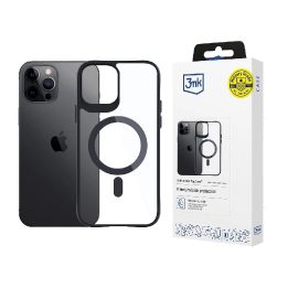 skirtas iPhone 12 Pro Max - Skaidrūs su juodu rėmu