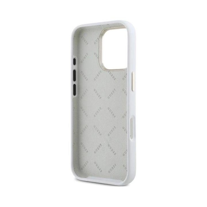 Strass 4G dėklas iPhone 16 Pro - baltas
