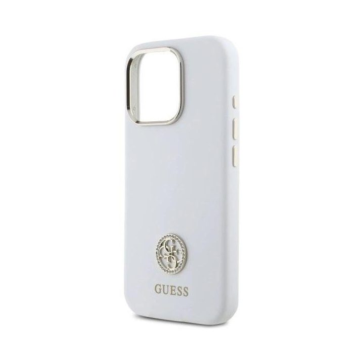 Strass 4G dėklas iPhone 16 Pro - baltas