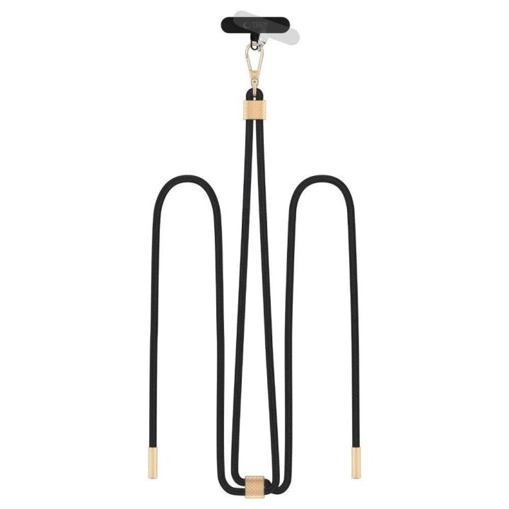 Rope Crossbody“ diržas pavadėlis - juodas