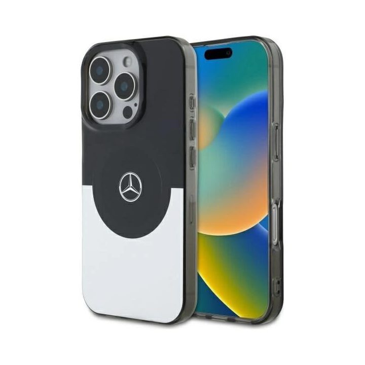 Mercedes“ dvisluoksnis BiColor MagSafe“ dėklas iPhone 16 Pro“ – sidabrinis