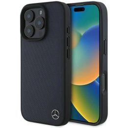 Mercedes MB“ odinis dėklas su MagSafe“ iPhone 16 Pro Max“ – tamsiai mėlynas