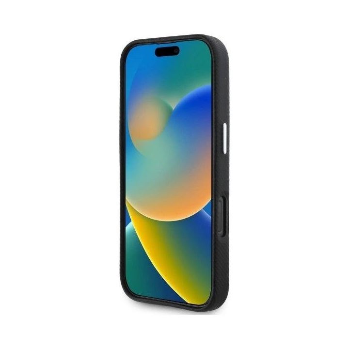 BMW M Edition Kevlar Wrapped Metal iPhone 16 Pro Max“ dėklas – juodas