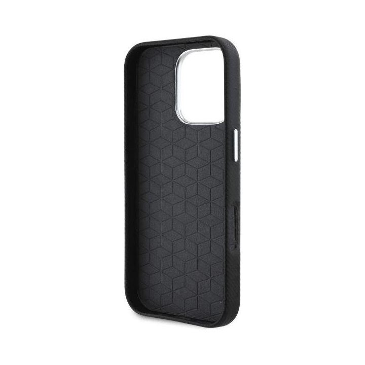 BMW M Edition Kevlar Wrapped Metal iPhone 16 Pro Max“ dėklas – juodas