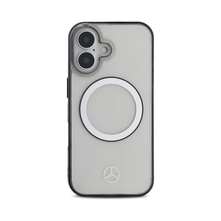 Mercedes“ logotipas iPhone 16“ dėklas – permatomas