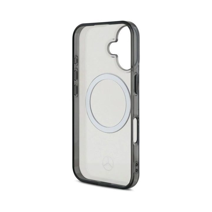 Mercedes“ logotipas iPhone 16“ dėklas – permatomas