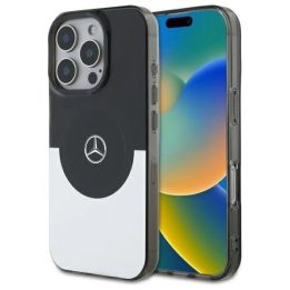 Mercedes“ dvisluoksnis BiColor“ MagSafe“ dėklas iPhone 16 Pro Max“ – sidabro spalvos