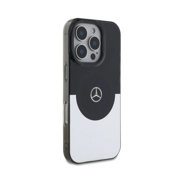 Mercedes“ dvisluoksnis BiColor“ MagSafe“ dėklas iPhone 16 Pro Max“ – sidabro spalvos