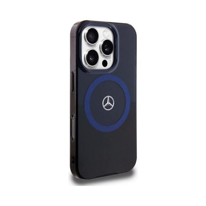 Mercedes MB“ dvisluoksnis dvipusis MagSafe“ dėklas iPhone 16 Pro Max“ – mėlynas