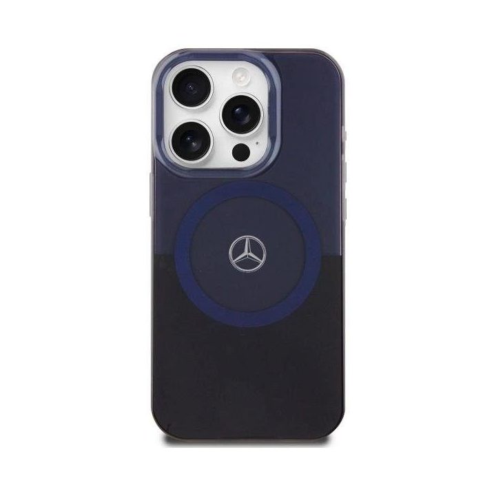 Mercedes MB“ dvisluoksnis dvipusis MagSafe“ dėklas iPhone 16 Pro Max“ – mėlynas