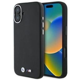 BMW M Smooth Full Wrapped Metal“ MagSafe“ dėklas iPhone 16 Plus“ - juoda