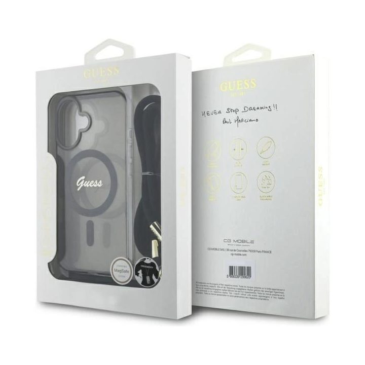 iPhone 16“ dėklas – juodas