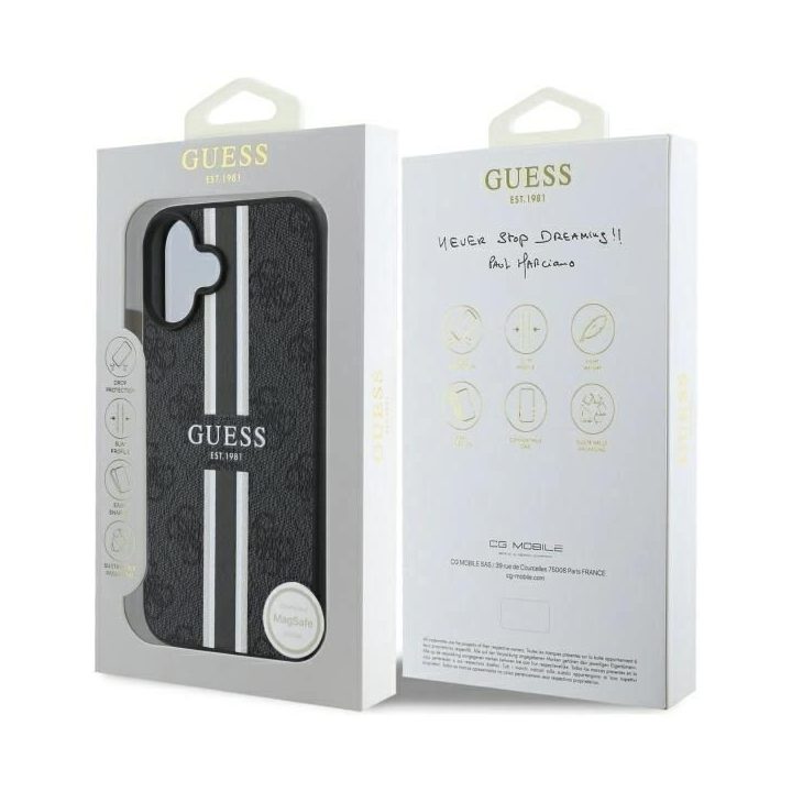 Dėklas skirtas iPhone 16“ – juoda spalva