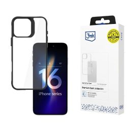 apsauginis dėklas skirtas iPhone 16 Pro Max“ – skaidrus su juodu rėmu