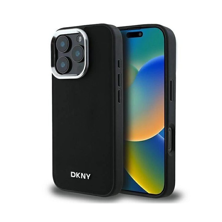 dėklas iPhone 16 Pro“ su sidabriniu logotipu