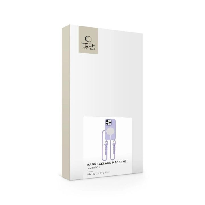 dėklas su laideliu iPhone 16 Pro Max - violetinė
