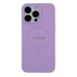 Guess Saffiano MagSafe iPhone 16“ dėklas – violetinė