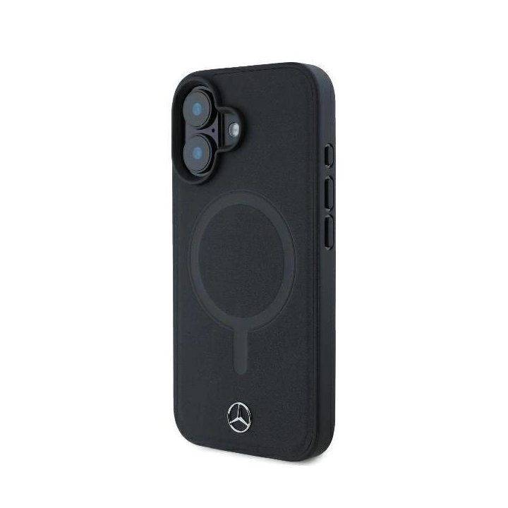 Mercedes“ odos MagSafe iPhone 16 Plus“ dėklas – juodos spalvos