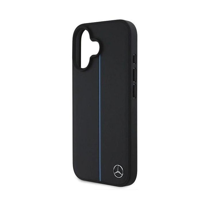 Mercedes MB Blue Line odinis MagSafe dėklas iPhone 16 - juodas