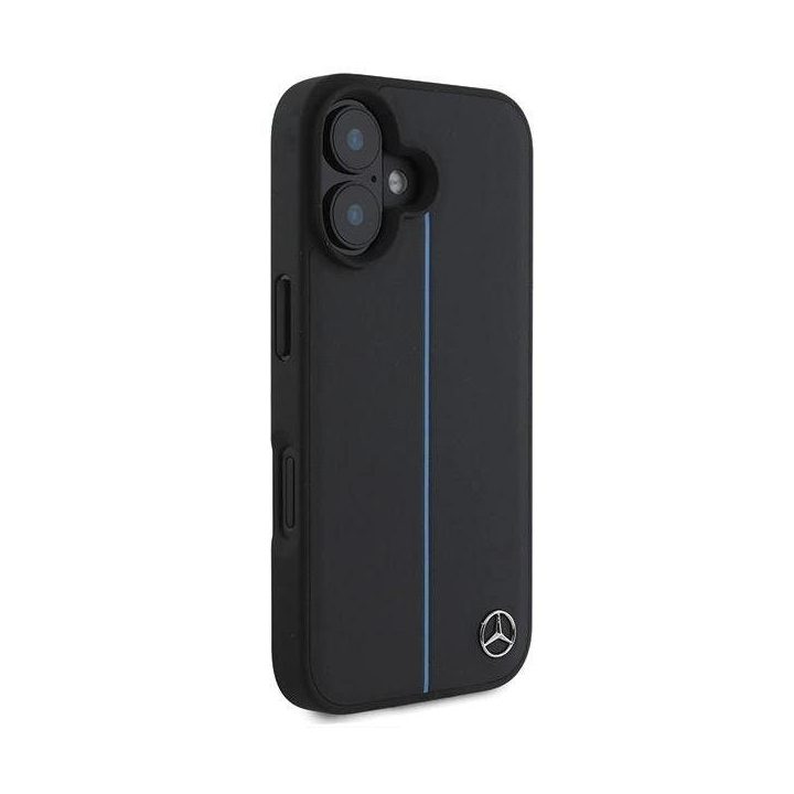 Mercedes MB Blue Line odinis MagSafe dėklas iPhone 16 - juodas