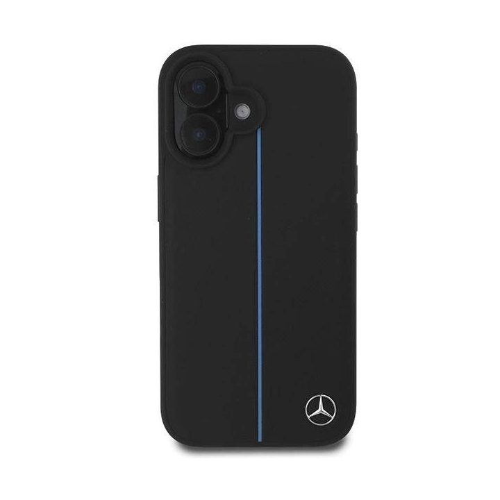 Mercedes MB Blue Line odinis MagSafe dėklas iPhone 16 - juodas