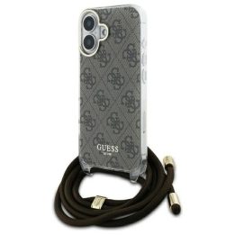 Dėklas su raišteliu iPhone 16 - rudas