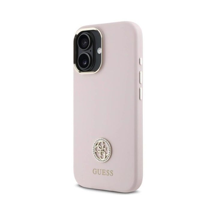 dėklas iPhone 16 telefonui - šviesiai rožinis