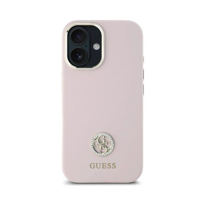 dėklas iPhone 16 telefonui - šviesiai rožinis