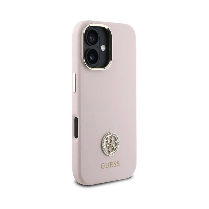 dėklas iPhone 16 telefonui - šviesiai rožinis
