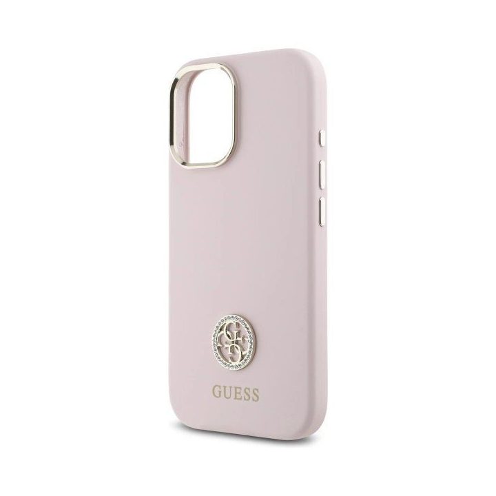 dėklas iPhone 16 telefonui - šviesiai rožinis
