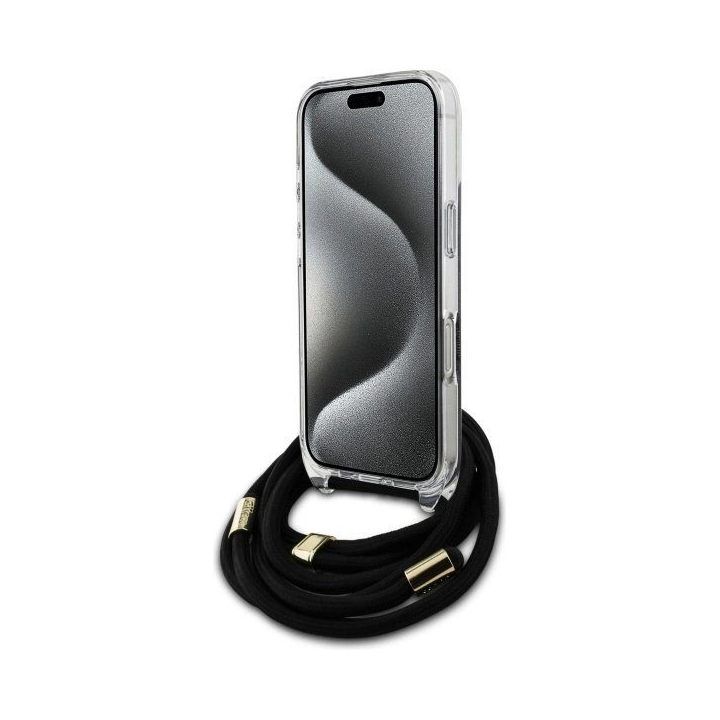 Dėklas iPhone 16 Pro Max telefonui - juodos spalvos