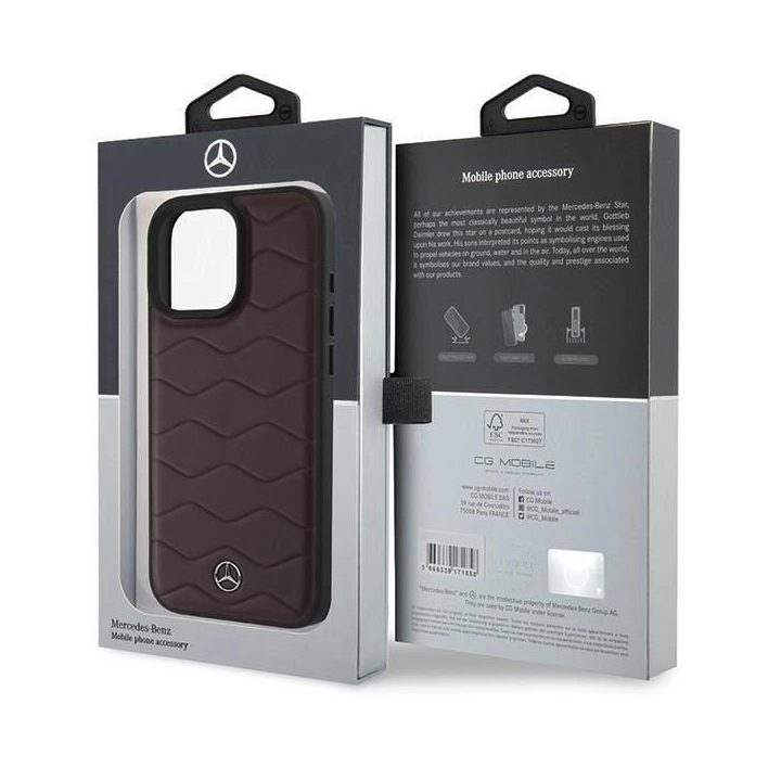 Mercedes MB Waves“ odinis dėklas iPhone 16 Pro Max“ – raudonas