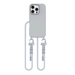 dėklas su virvele iPhone 16 Pro“ – pilkos spalvos