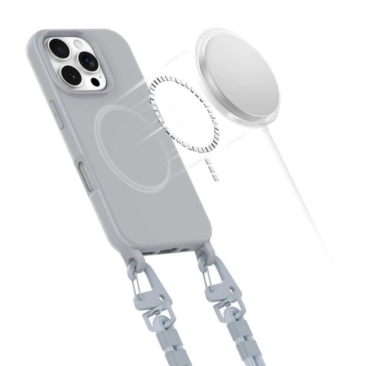 su virvele skirtas iPhone 16 Pro Max - pilkas
