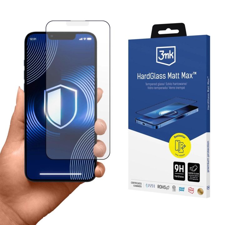 Matinis grūdintas stiklas Max iPhone 13 / 13 Pro / 14