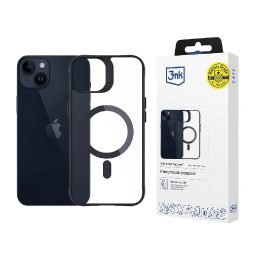 iPhone 14 Plus telefonui – skaidrus juodu rėmeliu