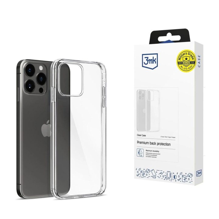 Dėklas iPhone 16 Pro Max“ – permatomas