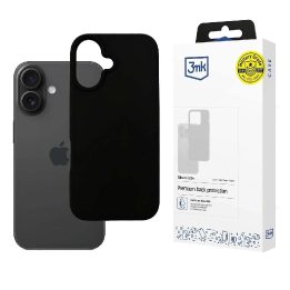 silikoninis dėklas iPhone 16 Plus – juodas