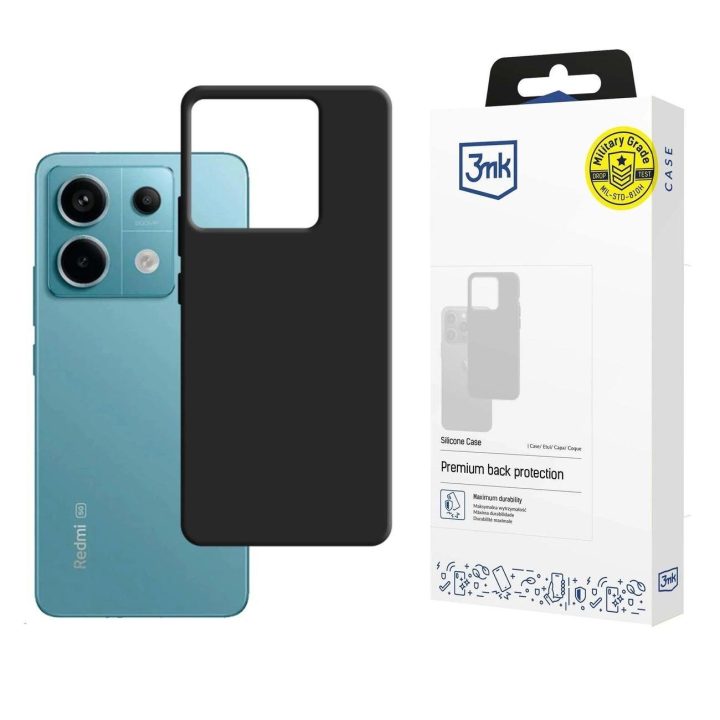 silikoninis dėklas Xiaomi Redmi Note 13 Pro 5G“ – juodas