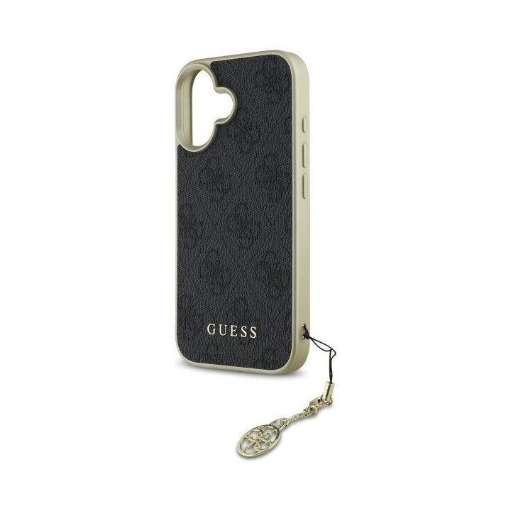 Guess 4G Charms kolekcijos dėklas iPhone 16 Plus“ – juodas