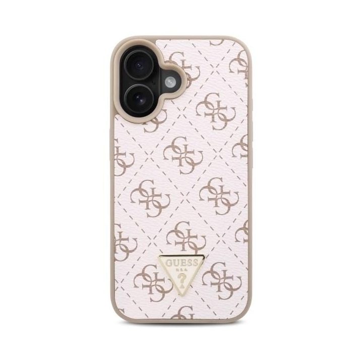 Guess nauja 4G trikampė dėžutė iPhone 16 Plus – balta