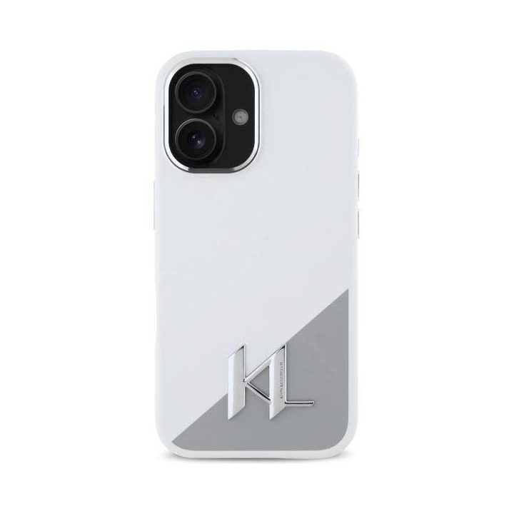 iPhone dėklas su logotipu - baltas